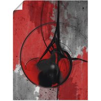 Artland Wandbild "Abstrakt in rot und schwarz", Gegenstandslos, (1 St.) von Artland