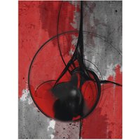 Artland Wandbild "Abstrakt in rot und schwarz", Gegenstandslos, (1 St.) von Artland