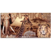 Artland Wandbild "Afrika", Wildtiere, (1 St.), als Alubild, Outdoorbild, Leinwandbild, Poster, Wandaufkleber von Artland