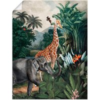 Artland Wandbild "Afrikanischer Dschungel", Wildtiere, (1 St.) von Artland