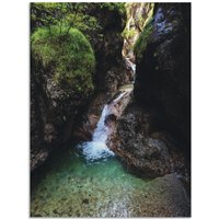 Artland Alu-Dibond-Druck "Almbachklamm im Berchtesgadener Land II", Gewässer, (1 St.) von Artland