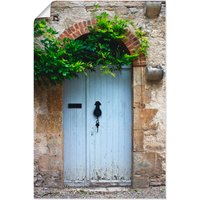 Artland Wandbild "Alte Tür in Südfrankreich", Fenster & Türen, (1 St.) von Artland