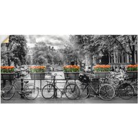 Artland Wandbild "Amsterdam Herengracht I", Fahrräder, (1 St.) von Artland