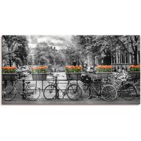 Artland Wandbild "Amsterdam Herengracht I", Fahrräder, (1 St.) von Artland