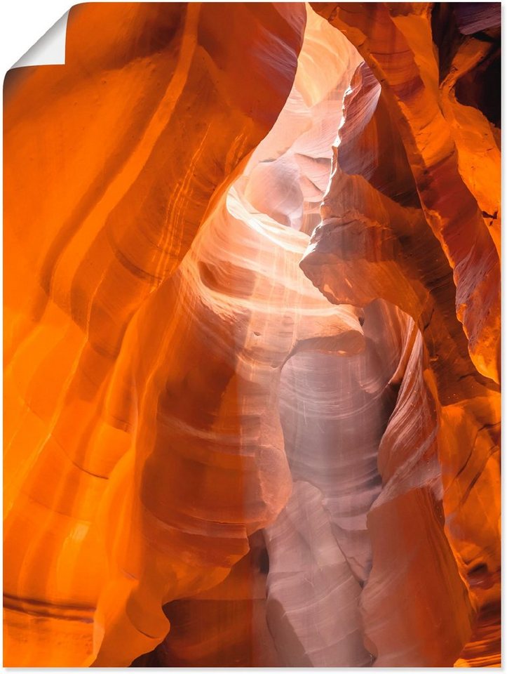 Artland Poster Antelope Canyon, Amerika (1 St), als Leinwandbild, Wandaufkleber oder Poster in versch. Größen von Artland