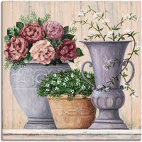 Artland Wandbild "Antike Blumen hell", Vasen & Töpfe, (1 St.) von Artland