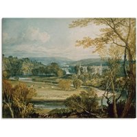 Artland Wandbild "Blick zur Bolton Abbey, Yorkshire. 1809", Wiesen & Bäume, (1 St.) von Artland