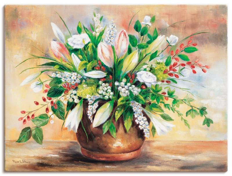 Artland Wandbild Blütenverschönerung, Blumen (1 St), als Leinwandbild, Poster, Wandaufkleber in verschied. Größen von Artland