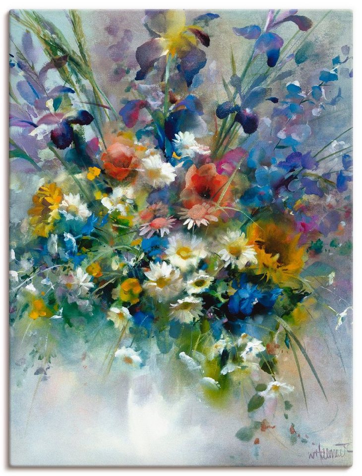 Artland Wandbild Blumen Impression, Blumen (1 St), als Leinwandbild, Poster in verschied. Größen von Artland