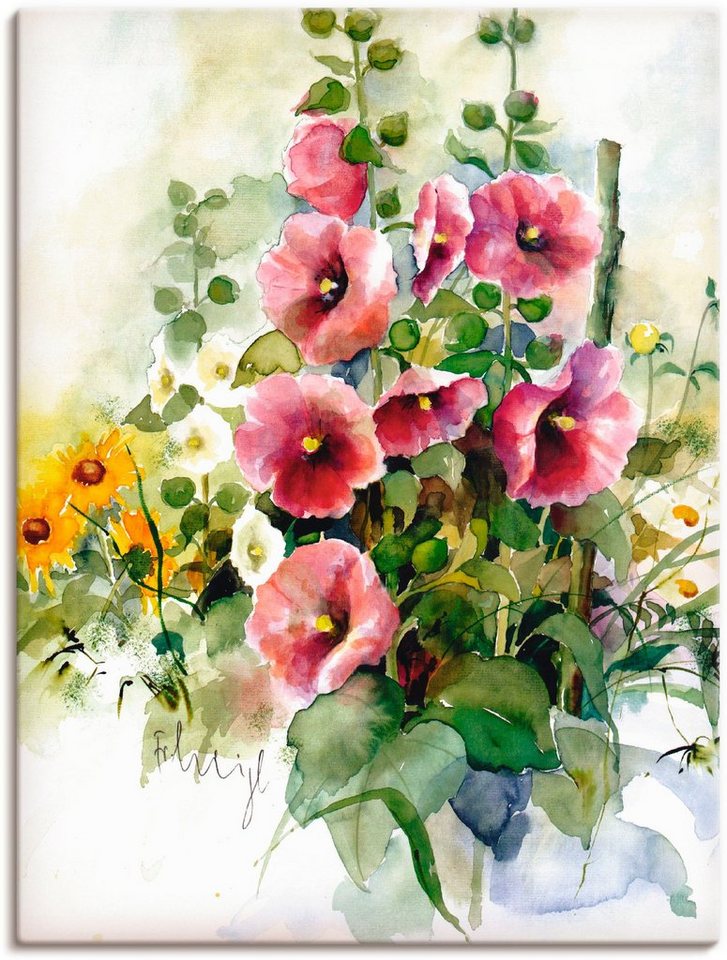 Artland Wandbild Blumen Zusammenstellung I, Blumen (1 St), als Leinwandbild, Poster in verschied. Größen von Artland