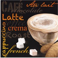 Artland Wandbild "Cappuccino - Kaffee", Kaffee Bilder, (1 St.) von Artland