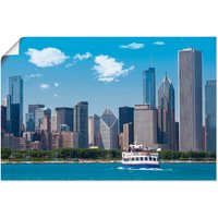 Artland Poster "Chicago Skyline", Amerika, (1 St.) von Artland