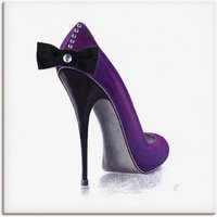 Artland Leinwandbild "Damenschuh - Violettes Modell", Modebilder, (1 St.) von Artland