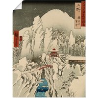 Artland Kunstdruck "Der Haruna Berg im Schnee", Berge, (1 St.) von Artland
