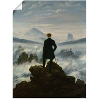 Artland Wandbild "Der Wanderer über dem Nebelmeer. Um 1818" Mann 1 Stk. tlg. als Leinwandbild, Poster in verschied. Größen von Artland