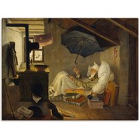 Artland Wandbild "Der arme Poet. 1839", Mann, (1 St.), als Leinwandbild, Poster, Wandaufkleber in verschied. Größen von Artland
