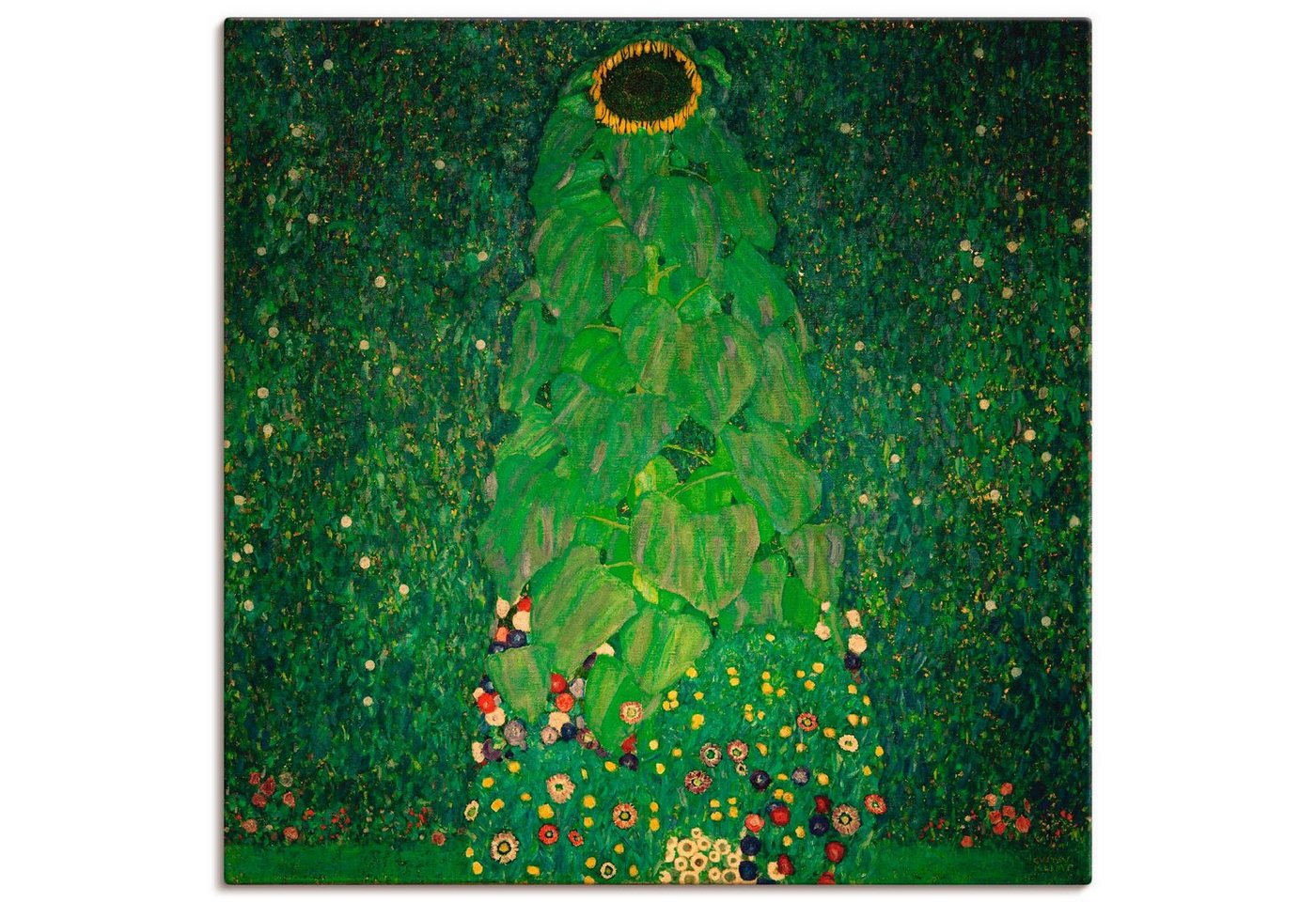 Artland Wandbild Die Sonnenblume, Blumen (1 St), als Leinwandbild, Poster in verschied. Größen von Artland