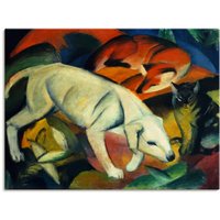 Artland Wandbild "Drei Tiere (Hund Fuchs und Katze). 1912", Haustiere, (1 St.) von Artland