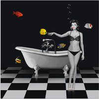 Artland Wandbild "Ein Badezimmer für Fische", Frau, (1 St.) von Artland