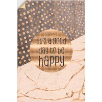 Artland Wandbild "Ein guter Tag um glücklich zu sein", Sprüche & Texte, (1 St.) von Artland