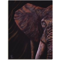 Artland Leinwandbild "Elefant", Wildtiere, (1 St.) von Artland