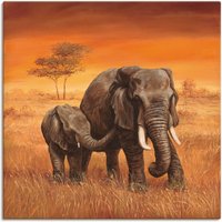 Artland Wandbild "Elefanten II", Wildtiere, (1 St.) von Artland