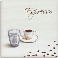 Artland Leinwandbild "Espresso III", Getränke, (1 St.) von Artland