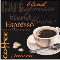 Artland Wandbild "Espresso - Kaffee", Kaffee Bilder, (1 St.) von Artland