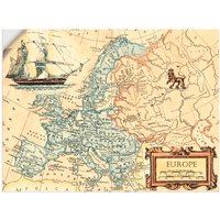 Artland Wandbild "Europakarte", Landkarten, (1 St.) von Artland