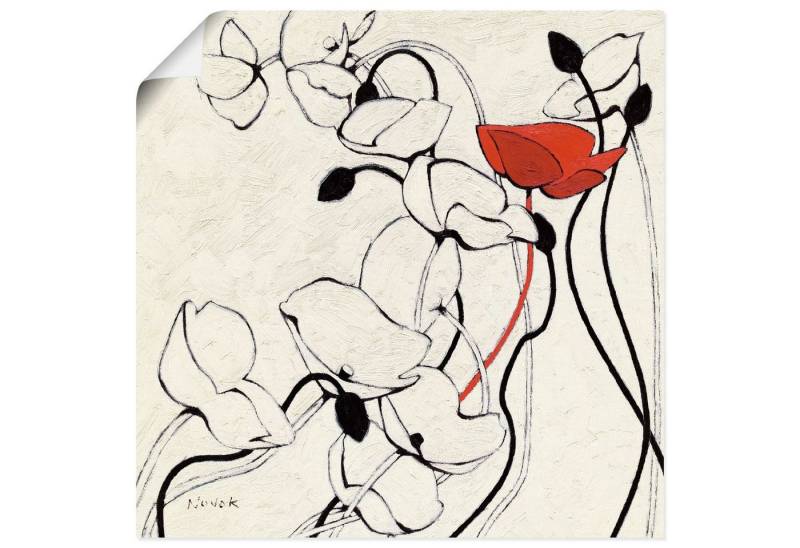 Artland Poster Faden des Lebens II, Blumen (1 St), als Leinwandbild, Wandaufkleber oder Poster in versch. Größen von Artland