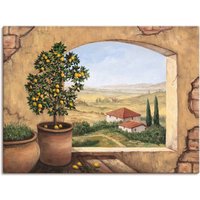 Artland Wandbild "Fenster in der Toskana", Fensterblick, (1 St.), als Alubild, Outdoorbild, Leinwandbild, Poster, Wandaufkleber von Artland