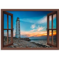 Artland Alu-Dibond-Druck "Fensterblick Leuchtturm" Fensterblick 1 Stk. tlg. für Innen- und Außenbereich geeignet, Outdoorbild Artland Alu-Dibond-Druck "Fensterblick Leuchtturm" Fensterblick 1 Stk. tlg. für Innen- und Außenbereich geeignet, Outdoorbild von Artland