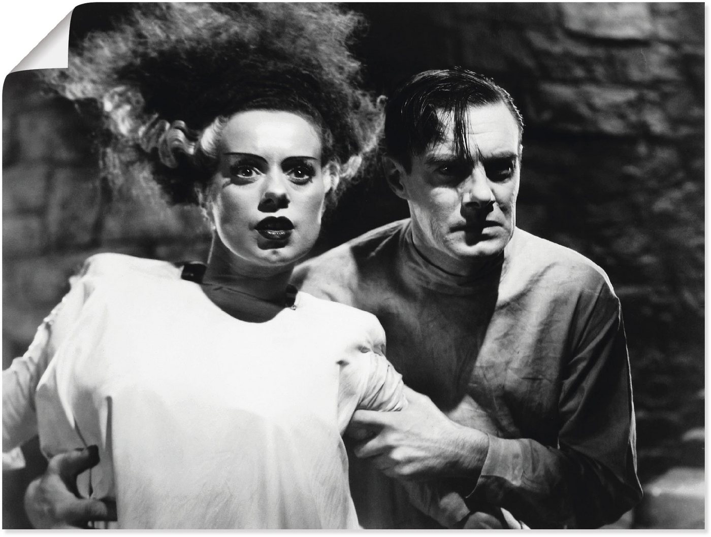 Artland Poster Frankensteins Braut, Stars (1 St), als Alubild, Leinwandbild, Wandaufkleber oder Poster in versch. Größen von Artland