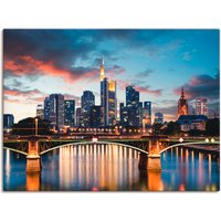 Artland Wandbild "Frankfurt am Main Skyline II", Deutschland, (1 St.) von Artland