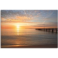 Artland Wandbild "Früh morgens an der Ostsee", Bilder vom Sonnenuntergang & -aufgang, (1 St.) von Artland