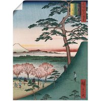 Artland Kunstdruck "Fuji Meguro in Edo", Berge, (1 St.), als Leinwandbild, Wandaufkleber oder Poster in versch. Größen von Artland