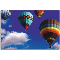 Artland Leinwandbild "Heißluftballons am Himmel", Ballonfahren, (1 St.) von Artland