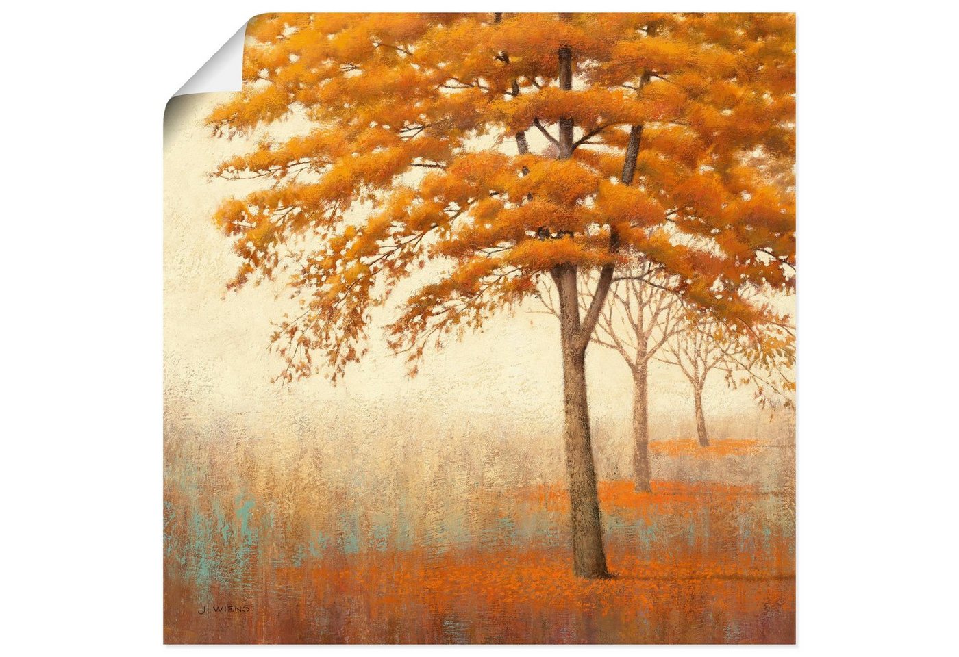 Artland Wandbild Herbst Baum I, Bäume (1 St), als Leinwandbild, Poster in verschied. Größen von Artland