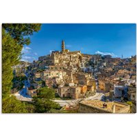 Artland Leinwandbild "Historische Altstadt von Matera Italien", Italien, (1 St.) von Artland