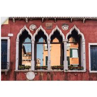 Artland Wandbild "Historische Gebäude Altstadt von Venedig", Fenster & Türen, (1 St.) von Artland