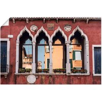 Artland Wandbild "Historische Gebäude Altstadt von Venedig", Fenster & Türen, (1 St.), als Leinwandbild, Poster, Wandaufkleber in verschied. Größen von Artland