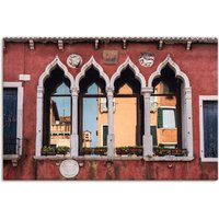 Artland Wandbild "Historische Gebäude Altstadt von Venedig", Fenster & Türen, (1 St.), als Leinwandbild, Poster, Wandaufkleber in verschied. Größen von Artland