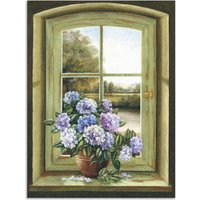 Artland Wandbild "Hortensien am Fenster", Arrangements, (1 St.) von Artland