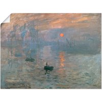 Artland Wandbild "Impression (Sonnenaufgang). 1872", Gewässer, (1 St.) von Artland