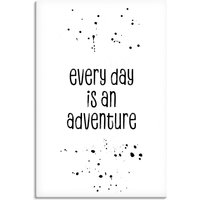 Artland Wandbild "Jeder Tag ist ein Abenteuer", Sprüche & Texte, (1 St.) von Artland