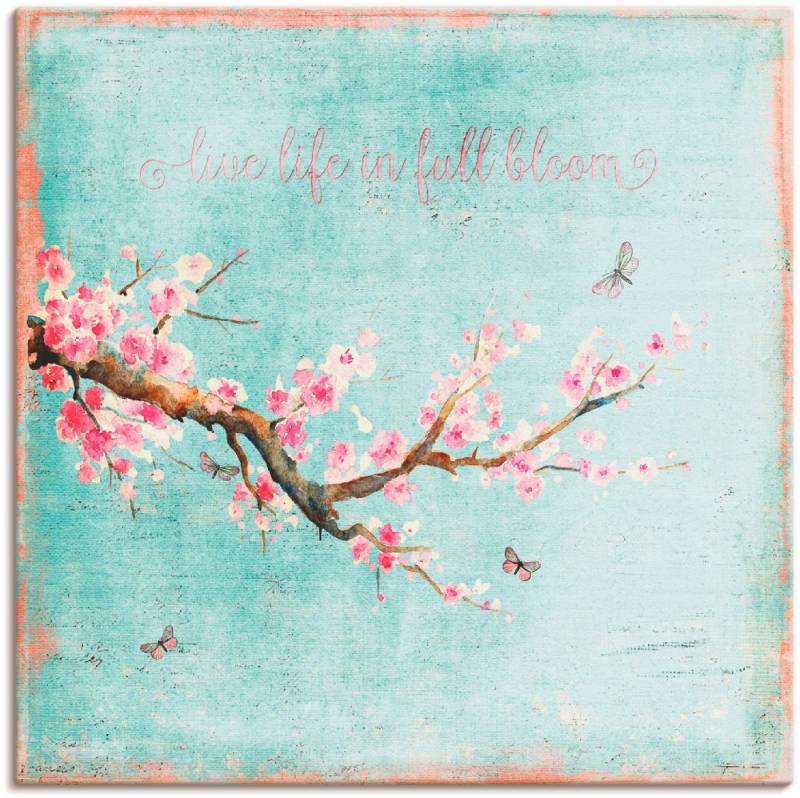 Artland Wandbild Kirschblüte, Blumen (1 St), als Alubild, Outdoorbild, Leinwandbild, Poster, Wandaufkleber von Artland