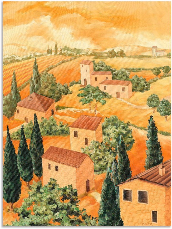 Artland Wandbild Landschaft Italien, Europa (1 St), als Alubild, Outdoorbild, Leinwandbild, Poster in verschied. Größen von Artland