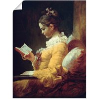 Artland Wandbild "Lesendes Mädchen. Um 1776", Frau, (1 St.), als Leinwandbild, Poster in verschied. Größen von Artland