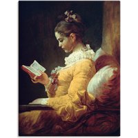 Artland Wandbild "Lesendes Mädchen. Um 1776", Frau, (1 St.), als Leinwandbild, Poster in verschied. Größen von Artland