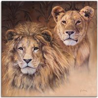 Artland Wandbild "Löwen", Wildtiere, (1 St.), als Alubild, Outdoorbild, Leinwandbild, Poster, Wandaufkleber von Artland